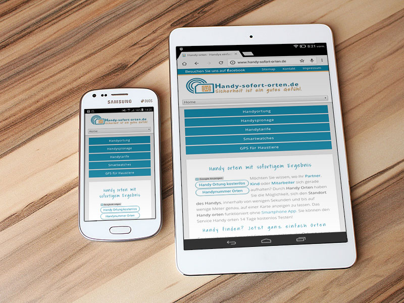 mobile Webseite fuer Handy erstellen