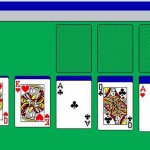 Solitär Kartenspiel aus Microsoft Windows